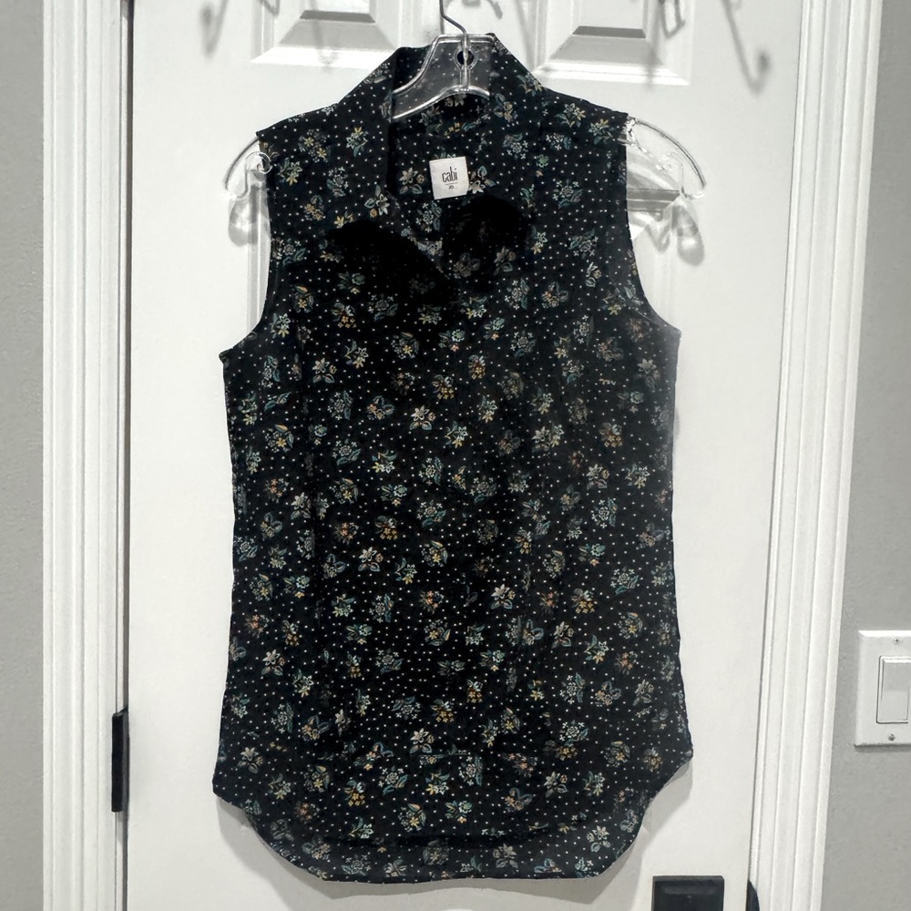 Flowy tank top, button down